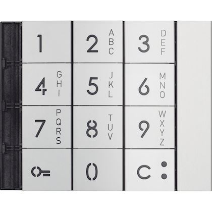 Façade alphanumérique du clavier métal - Bticino BT353011 - ..
