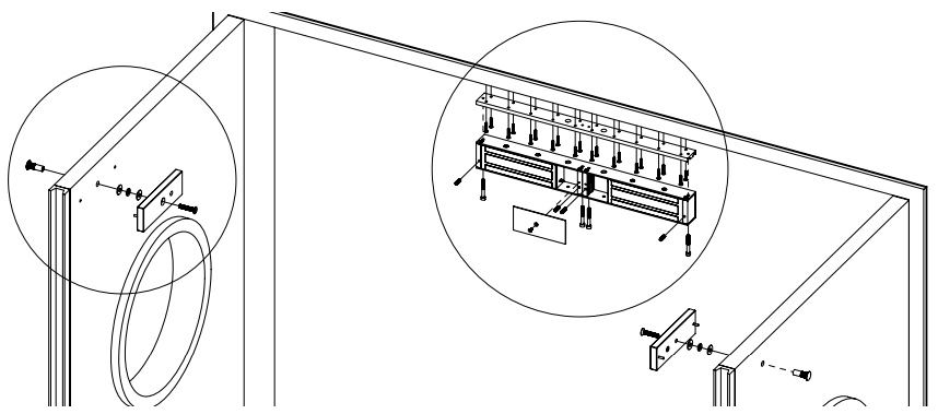 Installer ventouse porte poussante double