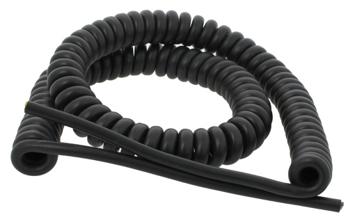 Cable spiralé 3G1 mm longueur 3 mètres Noir - 29,30€