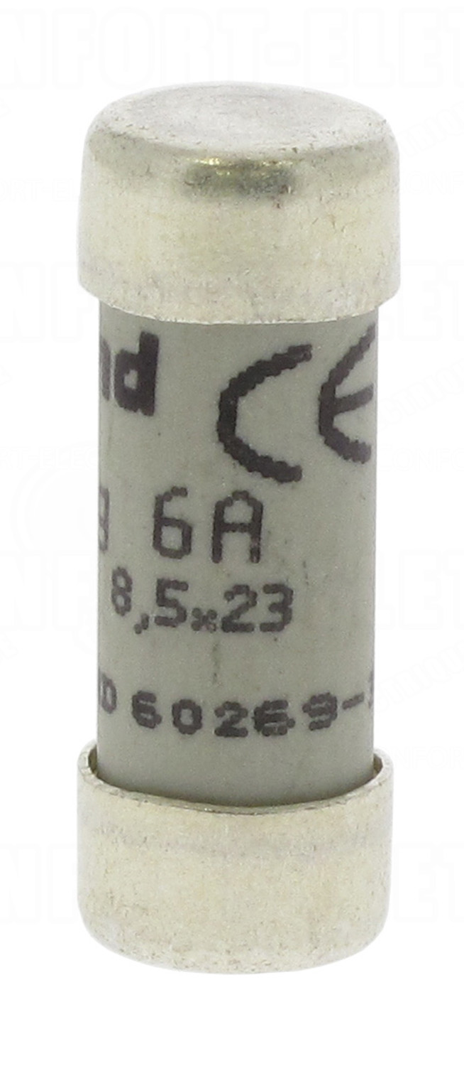 Fusible cartouche cylindrique - 8.5 x 23 - 6 Ampères - 13,86..