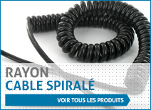 Rayon cable spiralé