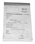 Carnet de ramonage - 50 feuilles - Progalva 836099