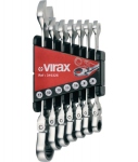 Jeu de 7 cls  cliquet - Tte flexible  180 - D8-9-10-11-12-13-17mm - Virax 310325