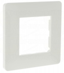 Plaque 1 poste Hager Essensya Blanc