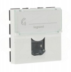 Prise RJ 45 cat. 6 FTP blanche 2M Legrand Mosaic