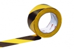Ruban de signalisation jaune et noir largeur 50 mm