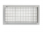 Grille de ventilation - Double dflexion - GDD - 300 x 150 mm - Blanc - Atlantic 542178