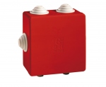 Boite de drivation - A ttines - 80 x 80 x 40 mm - Rouge - Boite tanche - Iboco 05545