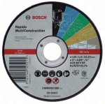 Disque  tronconner - A moyeu plat - Rapido Multi Construction ACS 46 V BF - 125 mm - 1.6 mm - Bosch 2608602383