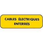 Plaque - Alu - CABLES ELECTRIQUES ENTERRES - CATU AM-566/2