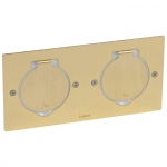 Rceptacle - Pour prise de sol - Carr - Double - Bronze - Legrand 089712