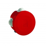 Boite de drivation - A ttines - Diamtre 80 mm - Rouge - Boite tanche - Iboco 05543