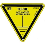 Triangle - Alu - TERRE DES MASSES - 100 mm - CATU AM-346