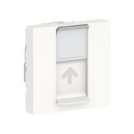 Prise RJ45 - 2 Modules - CAT6A - FTP - Blanc - Schneider electric NU344918