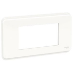 Plaque de finition - Blanc - 4 Modules - Schneider Unica Pro NU411418