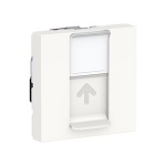 Prise RJ45 - 2 Modules - CAT6 - STP - Blanc - Schneider electric NU341718