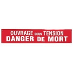 Banderole de signalisation et dlimitation - OUVRAGE SOUS TENSION - CATU AL-41