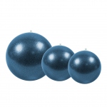 Lot de 15 boules incassables - Diamtre 12 / 15 / 22 Cm - Bleu paillet - Festilight 94302-B29