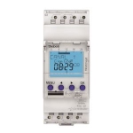 Interrupteur horaire - Digital - 24H / 7J - 2 modules - 2 Contacts - 230V - Compatible Obelis - Theben 6120130