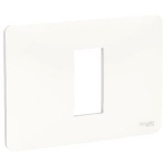 Plaque de finition - Blanc - 1 Module - Schneider Unica studio NU210118