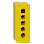 Bote  boutons vide - Harmony XALK - Pour XB5 - 5 trous - Jaune - Schneider electric XALK05