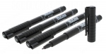 Stylo marqueur noir indlbile x4