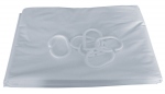 Rideau de douche - Hauteur 180 cm - Largeur 90 cm - 6 anneaux plastique blanc - Pellet 804090