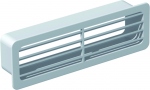 Grille extrieure pour conduit Plat PVC rigide - 55 x 220 mm