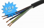 Cable lectrique - Souple - H07 RNF - 5G6 mm - Au mtre