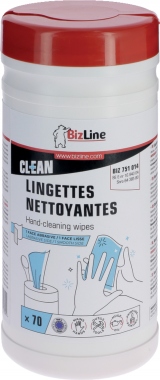 Lingette nettoyante - Boite de 70 - Bizline 751014