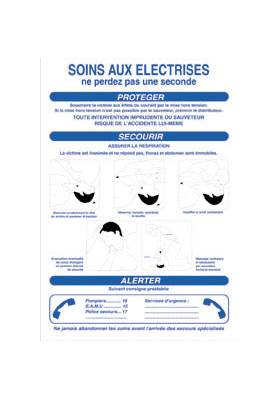 Pancarte en pvc soins aux lectriss 350x500mm