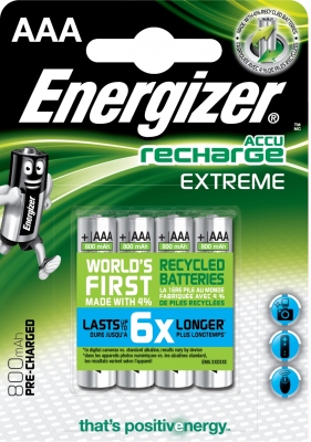 Pile rechargeable - Energizer - AAA - 800 MAH - x4 - Energizer 416879