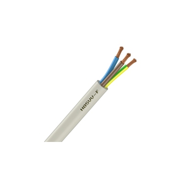 Cable Souple H05VV-F - 3G0.75 mm - Blanc - Couronne de 50 mtres