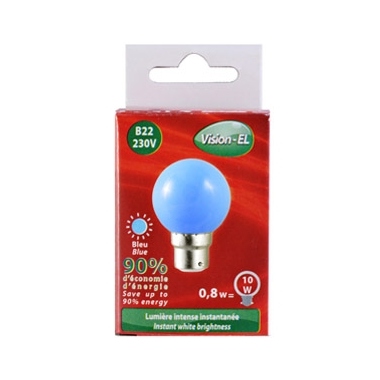 Ampoule  LED B22 0.8W 230 Volts Bleu