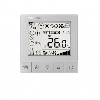 Commande filaire simplifi e- Rtro-claire - Pour units DRV et RAV - Toshiba RBC-ASCU11-E