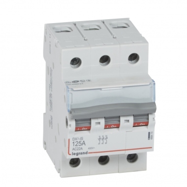 Interrupteur sectionneur Legrand DX3 125A 3 Poles