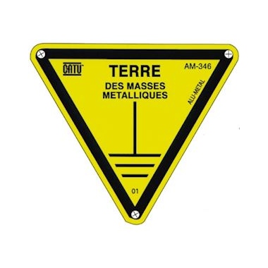 Triangle - Alu - TERRE DES MASSES - 100 mm - CATU AM-346