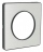 Plaque Schneider Electric Odace Touch - 1 poste - Aluminium bross - Liser Anthracite