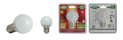 Ampoule  LED Vision-EL E27 Bulb 6W 3000K 230 Volts