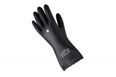 Gants chimique en PVC - Travaux de prcision solvants et fuel - Noir - Taille 10 - Ceta 273-308-10-6