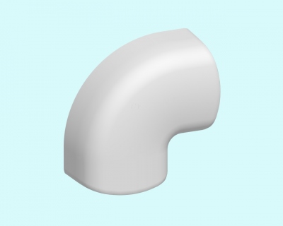 Angle plat - Pour goulotte de climatisation - 65 x 50 mm - Blanc - Iboco 06813