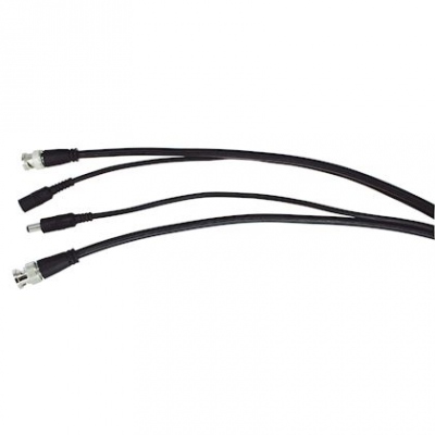 Cordon BNC Vido + alimentation - 30 Mtres - Noir - GigaMdia CCACVP30M