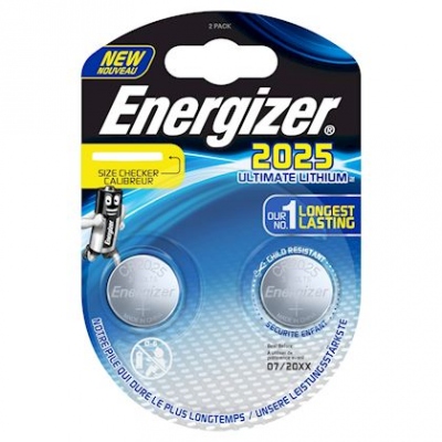 Pile bouton haute performance - Energizer CR2025 - Lithium - Energizer 423013