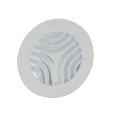 Grille ronde - Intrieure avec moustiquaire - PVC - Diamtre 125mm - GATM125