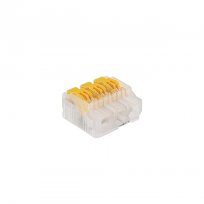 Borne de connexion - A leviers - Easy connex - 3 entres - Jaune - BLM Distribution 475130