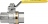 Robinet  gaz - A tournant sphrique - Passage intgral - F / F - Diamtre 20 x 27 mm - Effebi 1011G205NF