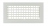 Grille de ventilation - Double dflexion - GDF-ABS - 300 x 150 mm - Blanc - Atlantic 535992