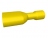 Cosses 6.3 x 0.8 mm femelle jaune isole - Boite de 100