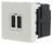 Chargeur USB 230V/5V 2 ports 2 modules Legrand Mosaic blanc