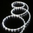 Cordon LED - Blanc - Touret de 44 mtres - 30LED/m - Festilight 18044H-1